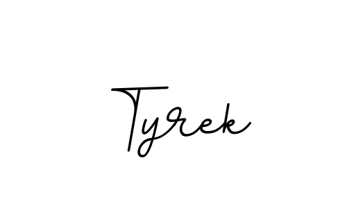 Also we have Tyrek name is the best signature style. Create professional handwritten signature collection using BallpointsItalic-DORy9 autograph style. Tyrek signature style 11 images and pictures png