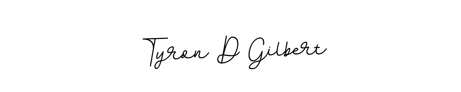 Design your own signature with our free online signature maker. With this signature software, you can create a handwritten (BallpointsItalic-DORy9) signature for name Tyron D Gilbert. Tyron D Gilbert signature style 11 images and pictures png