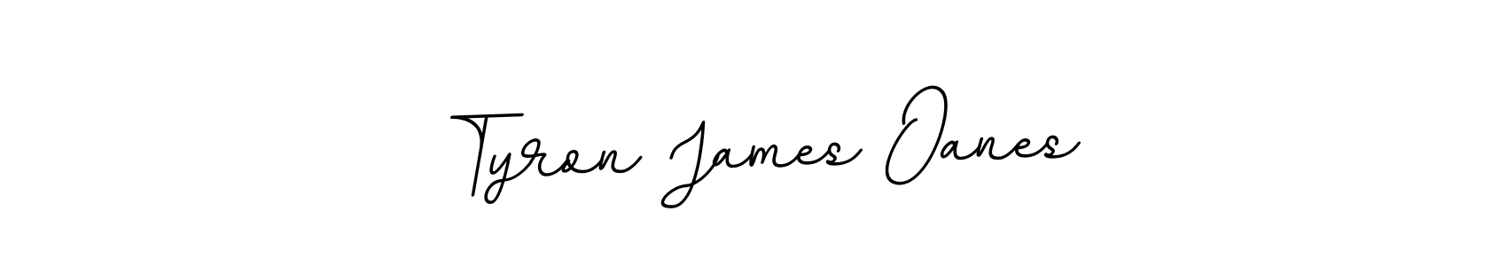 Make a beautiful signature design for name Tyron James Oanes. With this signature (BallpointsItalic-DORy9) style, you can create a handwritten signature for free. Tyron James Oanes signature style 11 images and pictures png