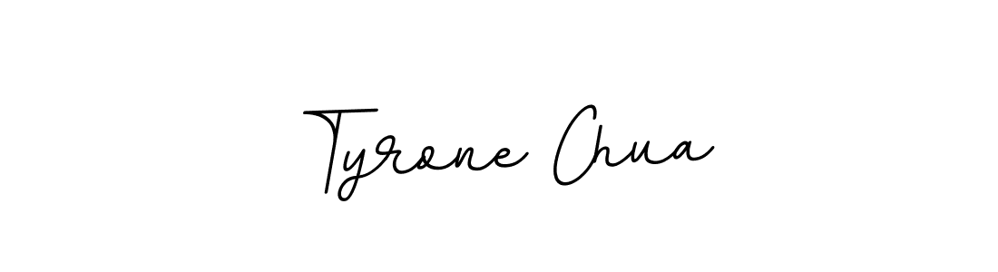 Make a beautiful signature design for name Tyrone Chua. With this signature (BallpointsItalic-DORy9) style, you can create a handwritten signature for free. Tyrone Chua signature style 11 images and pictures png