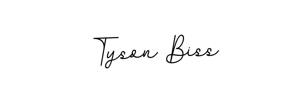 Tyson Biss stylish signature style. Best Handwritten Sign (BallpointsItalic-DORy9) for my name. Handwritten Signature Collection Ideas for my name Tyson Biss. Tyson Biss signature style 11 images and pictures png