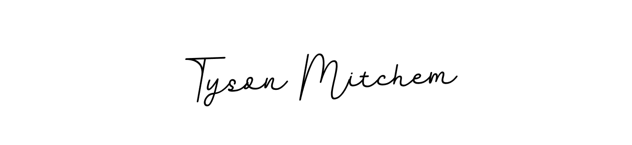 It looks lik you need a new signature style for name Tyson Mitchem. Design unique handwritten (BallpointsItalic-DORy9) signature with our free signature maker in just a few clicks. Tyson Mitchem signature style 11 images and pictures png