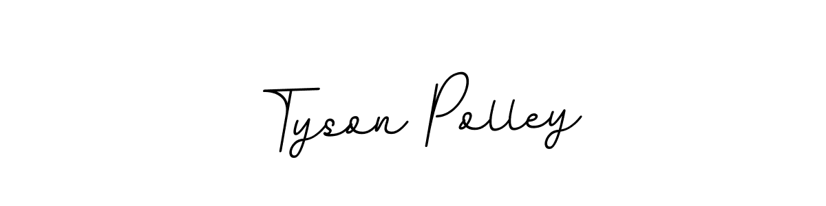 Create a beautiful signature design for name Tyson Polley. With this signature (BallpointsItalic-DORy9) fonts, you can make a handwritten signature for free. Tyson Polley signature style 11 images and pictures png