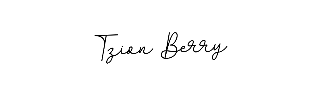 How to make Tzion Berry name signature. Use BallpointsItalic-DORy9 style for creating short signs online. This is the latest handwritten sign. Tzion Berry signature style 11 images and pictures png