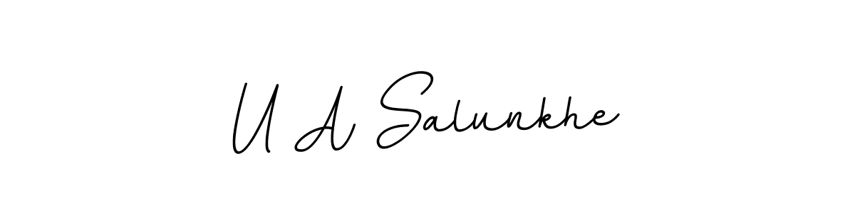 You can use this online signature creator to create a handwritten signature for the name U A Salunkhe. This is the best online autograph maker. U A Salunkhe signature style 11 images and pictures png