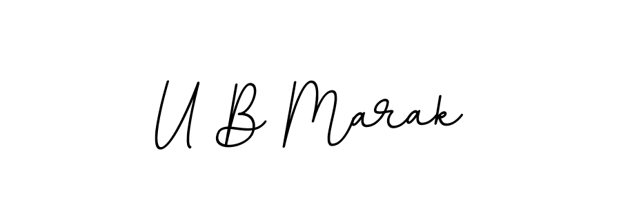 Make a beautiful signature design for name U B Marak. Use this online signature maker to create a handwritten signature for free. U B Marak signature style 11 images and pictures png