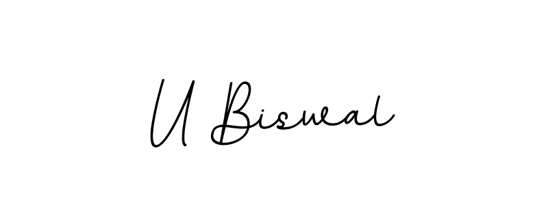 U Biswal stylish signature style. Best Handwritten Sign (BallpointsItalic-DORy9) for my name. Handwritten Signature Collection Ideas for my name U Biswal. U Biswal signature style 11 images and pictures png