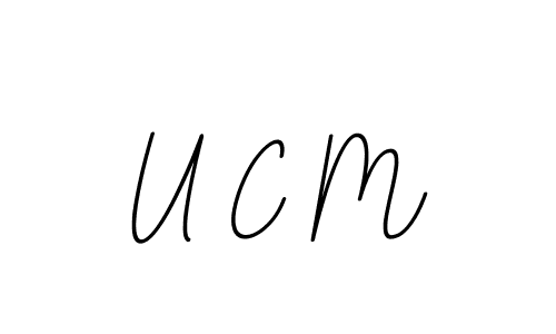 Similarly BallpointsItalic-DORy9 is the best handwritten signature design. Signature creator online .You can use it as an online autograph creator for name U C M. U C M signature style 11 images and pictures png