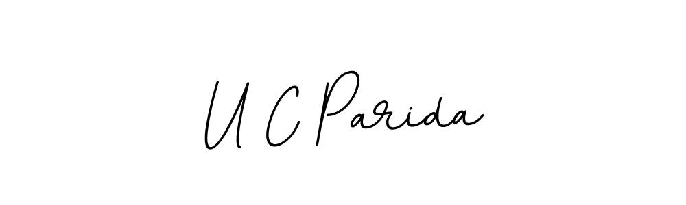 You should practise on your own different ways (BallpointsItalic-DORy9) to write your name (U C Parida) in signature. don't let someone else do it for you. U C Parida signature style 11 images and pictures png
