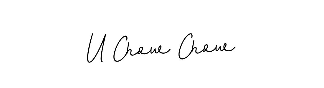 Create a beautiful signature design for name U Chow Chow. With this signature (BallpointsItalic-DORy9) fonts, you can make a handwritten signature for free. U Chow Chow signature style 11 images and pictures png