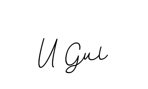 You should practise on your own different ways (BallpointsItalic-DORy9) to write your name (U Gul) in signature. don't let someone else do it for you. U Gul signature style 11 images and pictures png