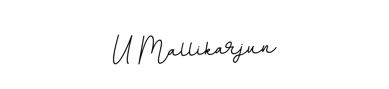 You should practise on your own different ways (BallpointsItalic-DORy9) to write your name (U Mallikarjun) in signature. don't let someone else do it for you. U Mallikarjun signature style 11 images and pictures png