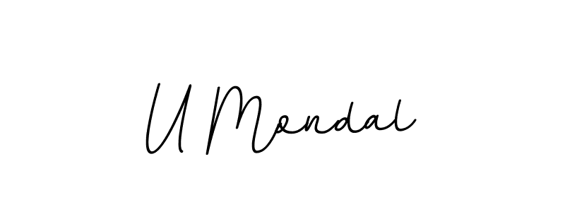 U Mondal stylish signature style. Best Handwritten Sign (BallpointsItalic-DORy9) for my name. Handwritten Signature Collection Ideas for my name U Mondal. U Mondal signature style 11 images and pictures png