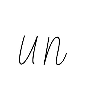 U N stylish signature style. Best Handwritten Sign (BallpointsItalic-DORy9) for my name. Handwritten Signature Collection Ideas for my name U N. U N signature style 11 images and pictures png