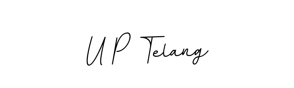 Also we have U P Telang name is the best signature style. Create professional handwritten signature collection using BallpointsItalic-DORy9 autograph style. U P Telang signature style 11 images and pictures png