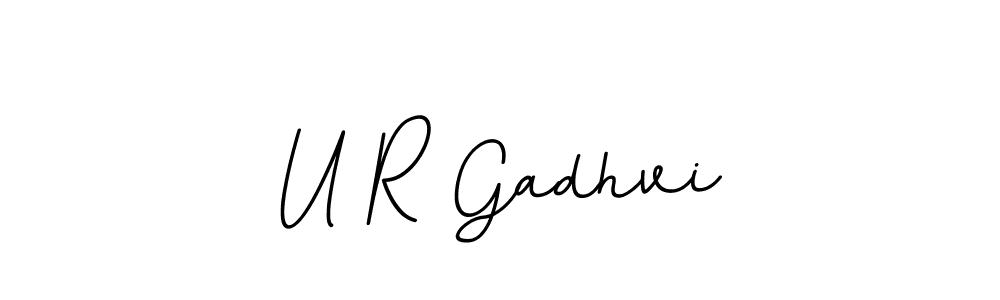 How to make U R Gadhvi signature? BallpointsItalic-DORy9 is a professional autograph style. Create handwritten signature for U R Gadhvi name. U R Gadhvi signature style 11 images and pictures png