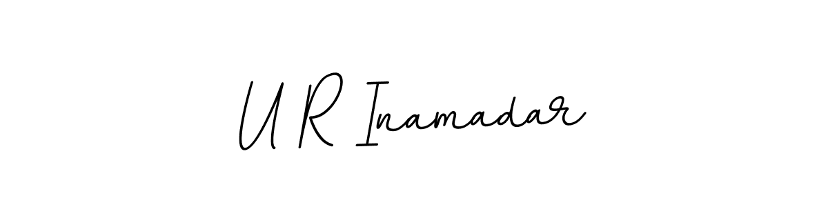 Make a beautiful signature design for name U R Inamadar. With this signature (BallpointsItalic-DORy9) style, you can create a handwritten signature for free. U R Inamadar signature style 11 images and pictures png