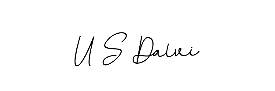 U S Dalvi stylish signature style. Best Handwritten Sign (BallpointsItalic-DORy9) for my name. Handwritten Signature Collection Ideas for my name U S Dalvi. U S Dalvi signature style 11 images and pictures png