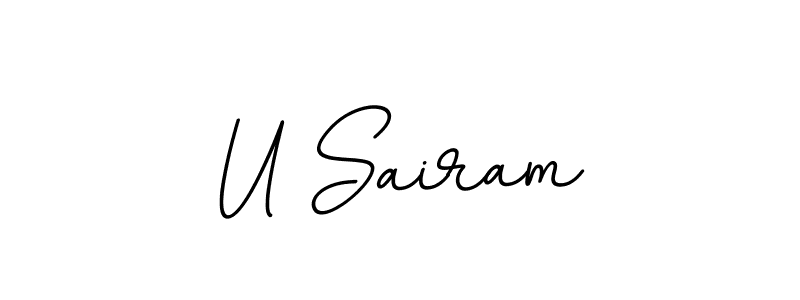 Also we have U Sairam name is the best signature style. Create professional handwritten signature collection using BallpointsItalic-DORy9 autograph style. U Sairam signature style 11 images and pictures png