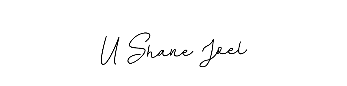 Use a signature maker to create a handwritten signature online. With this signature software, you can design (BallpointsItalic-DORy9) your own signature for name U Shane Joel. U Shane Joel signature style 11 images and pictures png