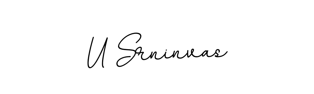 The best way (BallpointsItalic-DORy9) to make a short signature is to pick only two or three words in your name. The name U Srninvas include a total of six letters. For converting this name. U Srninvas signature style 11 images and pictures png