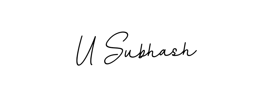 How to make U Subhash name signature. Use BallpointsItalic-DORy9 style for creating short signs online. This is the latest handwritten sign. U Subhash signature style 11 images and pictures png