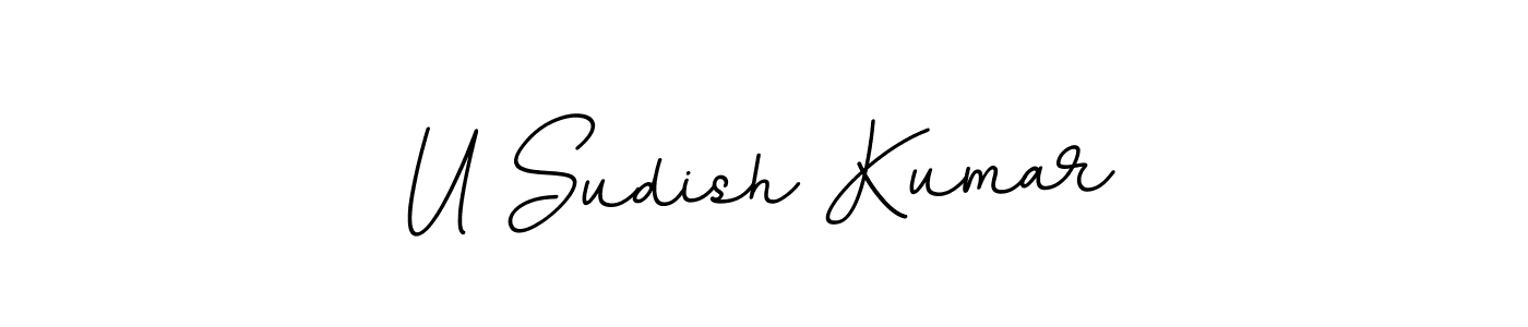 How to make U Sudish Kumar signature? BallpointsItalic-DORy9 is a professional autograph style. Create handwritten signature for U Sudish Kumar name. U Sudish Kumar signature style 11 images and pictures png