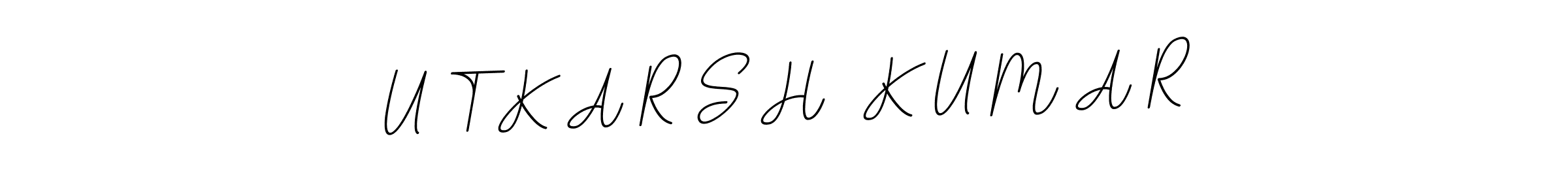 Check out images of Autograph of U T K A R S H  K U M A R name. Actor U T K A R S H  K U M A R Signature Style. BallpointsItalic-DORy9 is a professional sign style online. U T K A R S H  K U M A R signature style 11 images and pictures png