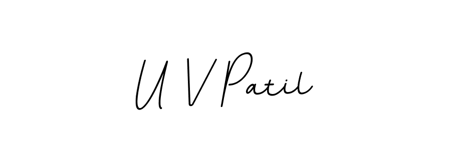 BallpointsItalic-DORy9 is a professional signature style that is perfect for those who want to add a touch of class to their signature. It is also a great choice for those who want to make their signature more unique. Get U V Patil name to fancy signature for free. U V Patil signature style 11 images and pictures png