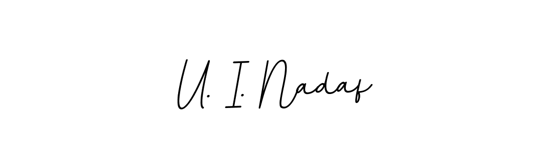 How to Draw U. I. Nadaf signature style? BallpointsItalic-DORy9 is a latest design signature styles for name U. I. Nadaf. U. I. Nadaf signature style 11 images and pictures png