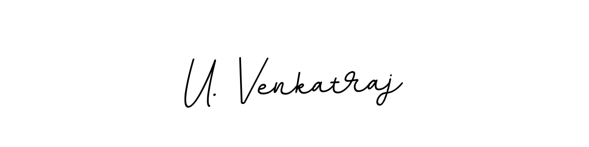 How to make U. Venkatraj name signature. Use BallpointsItalic-DORy9 style for creating short signs online. This is the latest handwritten sign. U. Venkatraj signature style 11 images and pictures png