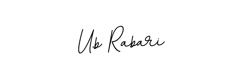 Similarly BallpointsItalic-DORy9 is the best handwritten signature design. Signature creator online .You can use it as an online autograph creator for name U.b Rabari. U.b Rabari signature style 11 images and pictures png