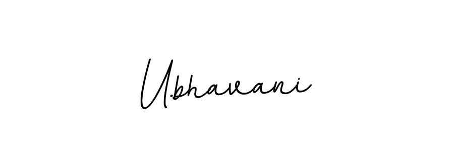 U.bhavani stylish signature style. Best Handwritten Sign (BallpointsItalic-DORy9) for my name. Handwritten Signature Collection Ideas for my name U.bhavani. U.bhavani signature style 11 images and pictures png