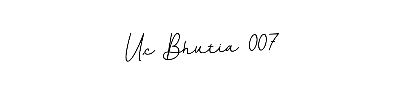 Also You can easily find your signature by using the search form. We will create U.c Bhutia 007 name handwritten signature images for you free of cost using BallpointsItalic-DORy9 sign style. U.c Bhutia 007 signature style 11 images and pictures png