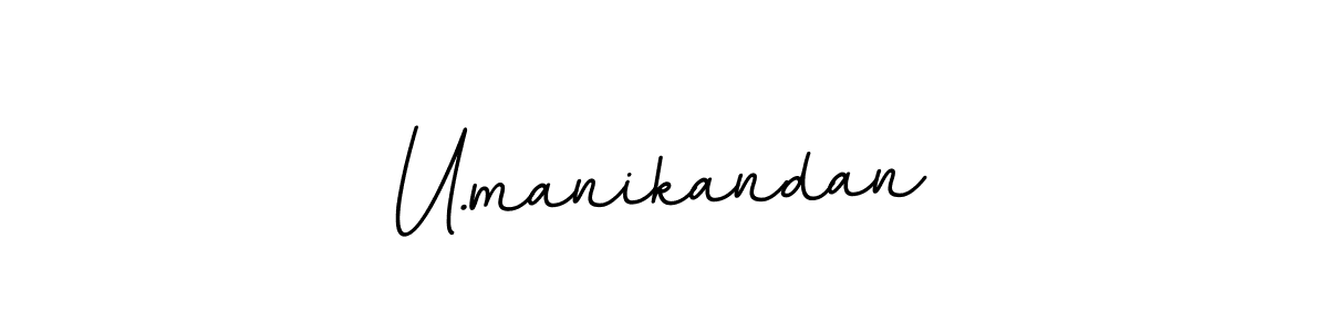 Make a beautiful signature design for name U.manikandan. With this signature (BallpointsItalic-DORy9) style, you can create a handwritten signature for free. U.manikandan signature style 11 images and pictures png