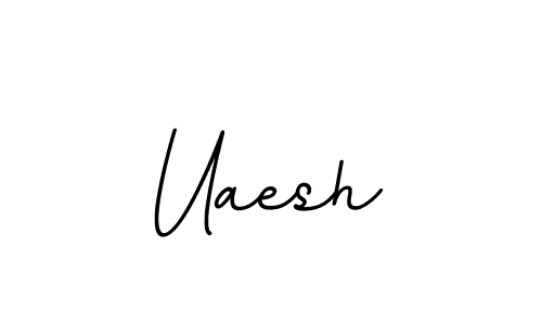 You should practise on your own different ways (BallpointsItalic-DORy9) to write your name (Uaesh) in signature. don't let someone else do it for you. Uaesh signature style 11 images and pictures png