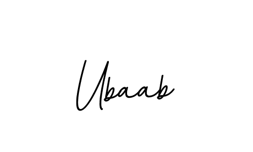 Use a signature maker to create a handwritten signature online. With this signature software, you can design (BallpointsItalic-DORy9) your own signature for name Ubaab. Ubaab signature style 11 images and pictures png