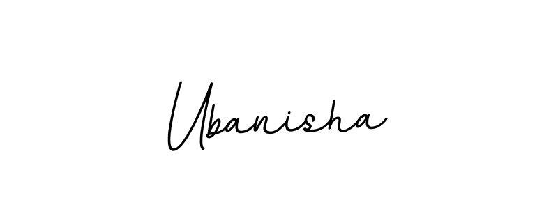 Ubanisha stylish signature style. Best Handwritten Sign (BallpointsItalic-DORy9) for my name. Handwritten Signature Collection Ideas for my name Ubanisha. Ubanisha signature style 11 images and pictures png