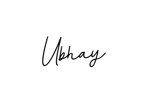 How to make Ubhay name signature. Use BallpointsItalic-DORy9 style for creating short signs online. This is the latest handwritten sign. Ubhay signature style 11 images and pictures png