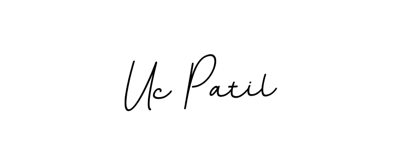 How to make Uc Patil name signature. Use BallpointsItalic-DORy9 style for creating short signs online. This is the latest handwritten sign. Uc Patil signature style 11 images and pictures png