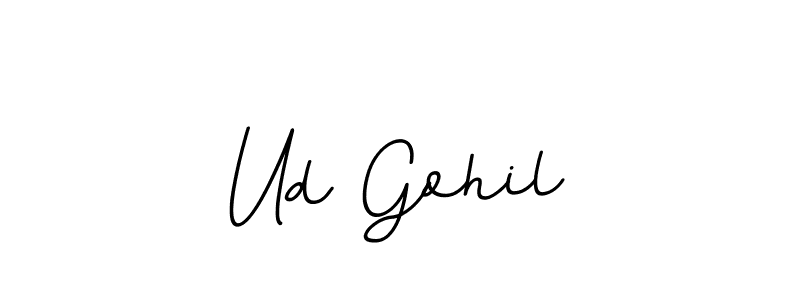 How to make Ud Gohil signature? BallpointsItalic-DORy9 is a professional autograph style. Create handwritten signature for Ud Gohil name. Ud Gohil signature style 11 images and pictures png