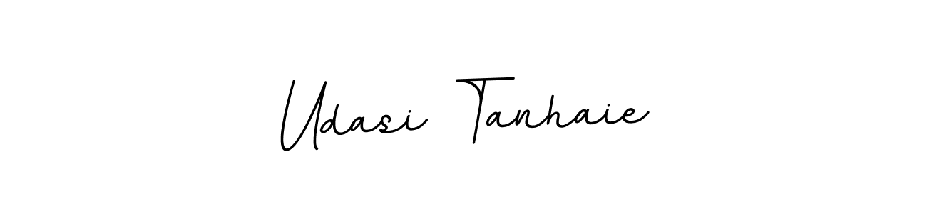 The best way (BallpointsItalic-DORy9) to make a short signature is to pick only two or three words in your name. The name Udasi Tanhaie include a total of six letters. For converting this name. Udasi Tanhaie signature style 11 images and pictures png