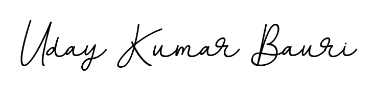 Download transparent PNG signature for name Uday Kumar Bauri styled with BallpointsItalic-DORy9 font. Ready to paste directly into PDF and Word agreements. Uday Kumar Bauri signature style 11 images and pictures png