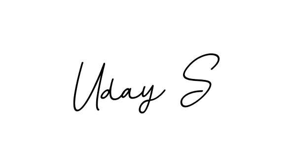 This is the best signature style for the Uday S name. Also you like these signature font (BallpointsItalic-DORy9). Mix name signature. Uday S signature style 11 images and pictures png