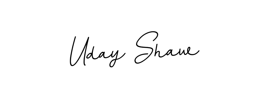 Create a beautiful signature design for name Uday Shaw. With this signature (BallpointsItalic-DORy9) fonts, you can make a handwritten signature for free. Uday Shaw signature style 11 images and pictures png