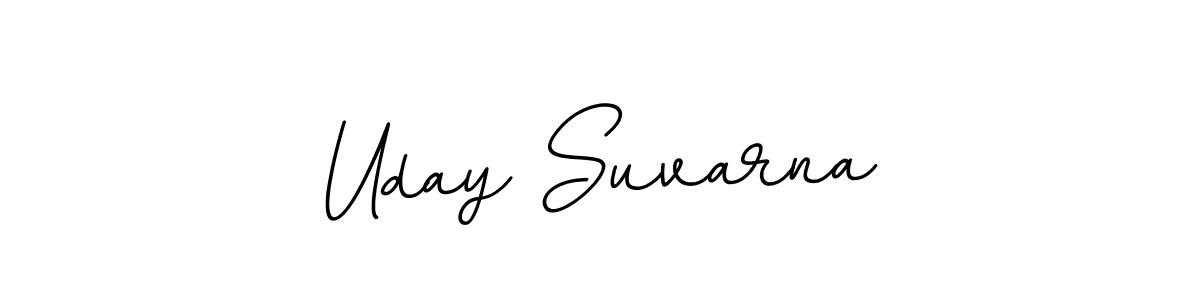 Make a beautiful signature design for name Uday Suvarna. With this signature (BallpointsItalic-DORy9) style, you can create a handwritten signature for free. Uday Suvarna signature style 11 images and pictures png