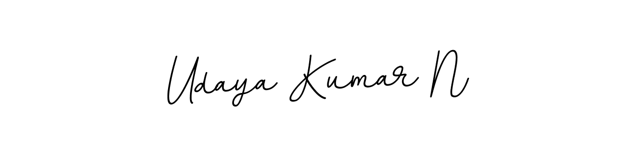 The best way (BallpointsItalic-DORy9) to make a short signature is to pick only two or three words in your name. The name Udaya Kumar N include a total of six letters. For converting this name. Udaya Kumar N signature style 11 images and pictures png