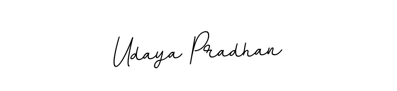 Use a signature maker to create a handwritten signature online. With this signature software, you can design (BallpointsItalic-DORy9) your own signature for name Udaya Pradhan. Udaya Pradhan signature style 11 images and pictures png
