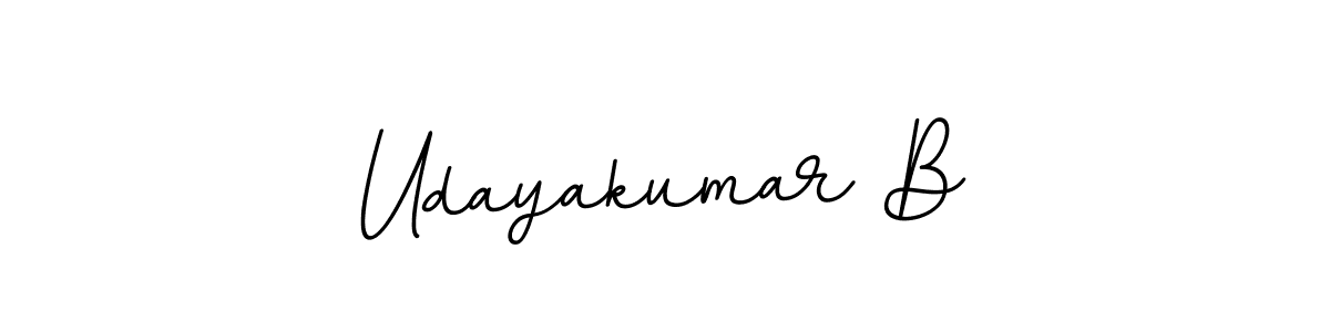 Design your own signature with our free online signature maker. With this signature software, you can create a handwritten (BallpointsItalic-DORy9) signature for name Udayakumar B. Udayakumar B signature style 11 images and pictures png