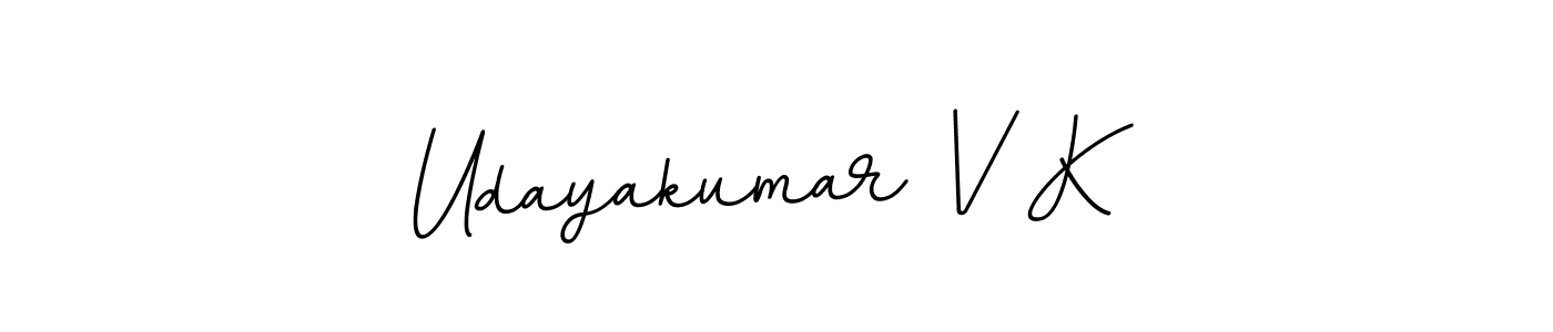 This is the best signature style for the Udayakumar V K name. Also you like these signature font (BallpointsItalic-DORy9). Mix name signature. Udayakumar V K signature style 11 images and pictures png